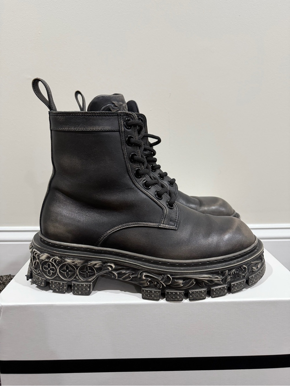 Louis Vuitton Virgil Abloh FW22 Baroque Ranger Leather Boots